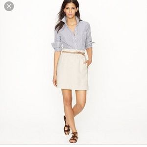 J Crew Linen Paper Bag Skirt